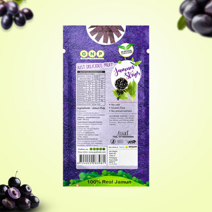 Fruit Leather - Jamun Strips 3 gram (Pack of 50)