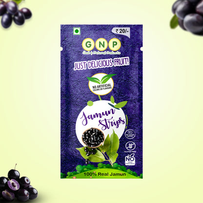 Fruit Leather - Jamun Strips 3 gram (Pack of 50)