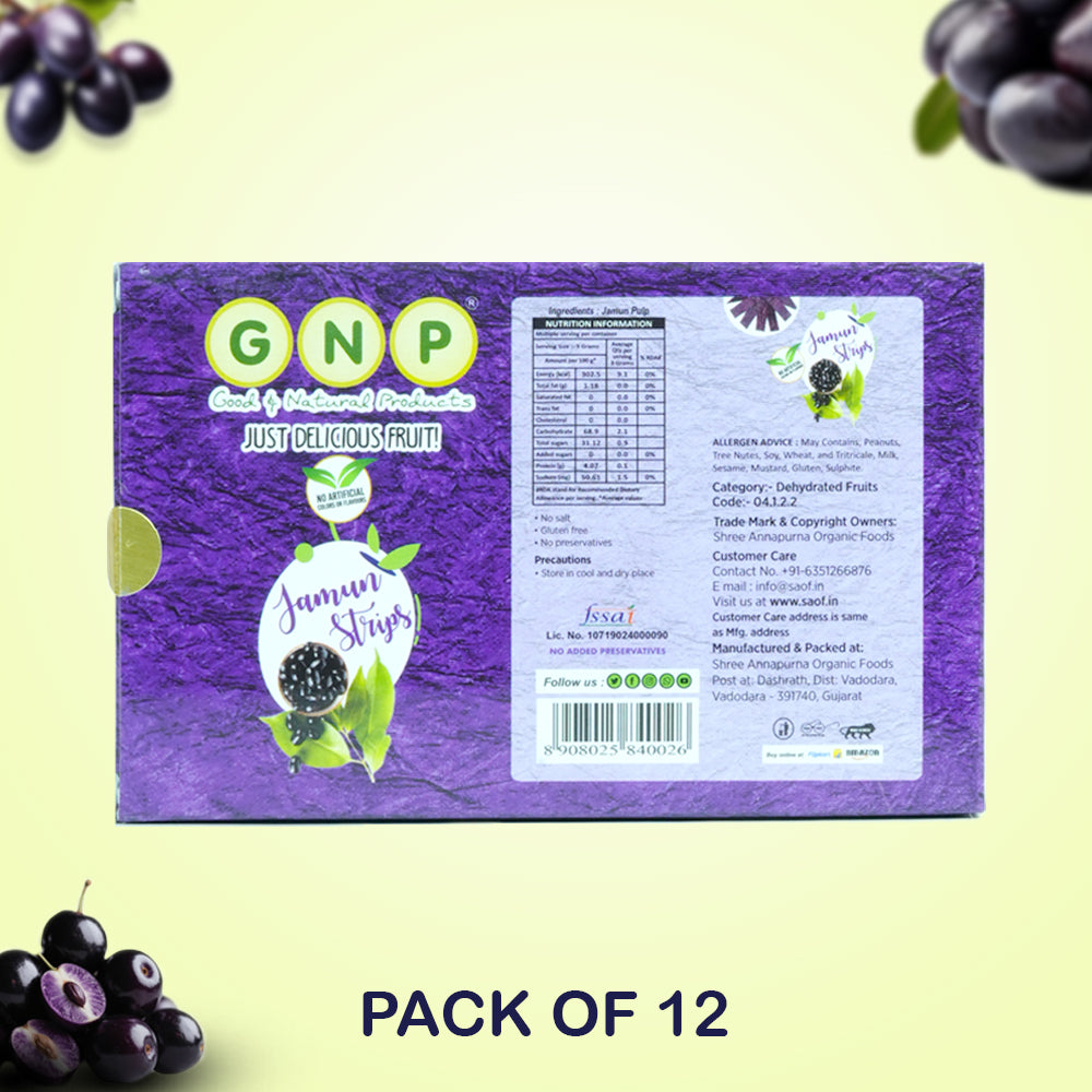 Fruit Leather - Jamun Strips 80 gram